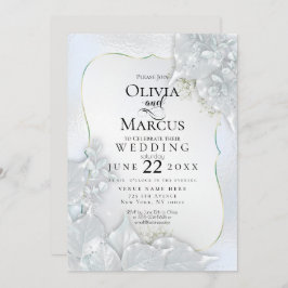 Invitación BODA | Icy Blue Pearl Shimmer