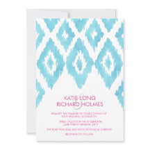 Boda Ikat Azul Turquesa