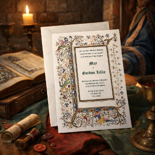 Invitación Boda Iluminada Medieval ca. 1415