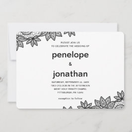 Invitación Boda incansable Lace Look