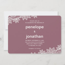 Invitación Boda incansable Lace Look