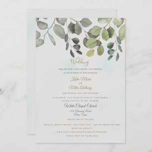 Invitación Boda incluido en el sitio web Dusty Turquoise Foli