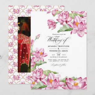 Invitación Boda India Flor de Loto