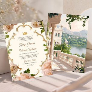 Invitación Boda India Palacio Real Lago Rajasthan
