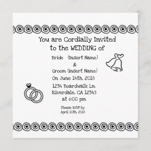 Invitación Boda informal