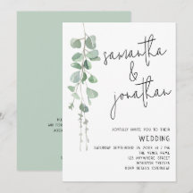 Boda informal de Eucalyptus Moderno