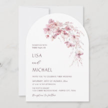Boda informal de flores boho rosa polvoriento blan