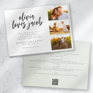 Invitación Boda informal de QR Code