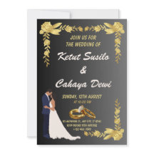 Boda inmaduro con novia y novio