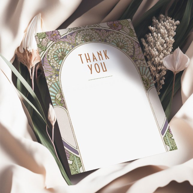 Invitación Boda Insertar Gracias Art Nouveau vintage (Subido por el creador)