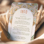 Invitación Boda Insertar información de arte moderno vintage<br><div class="desc">Carta de información de boda Art Nouveau Vintage de Alphonse Mucha en un diseño floral, romántico y caprichoso. Los florecientes victorianos complementan los tipos de letra Art Deco clásicos. Por favor, introduzca la información de su personalizado y ya está listo. Si desea cambiar el diseño más adelante, haga clic en...</div>