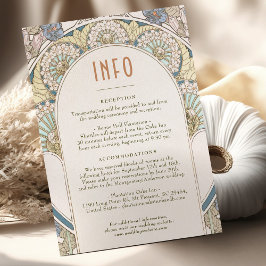 Invitación Boda Insertar información de arte moderno vintage