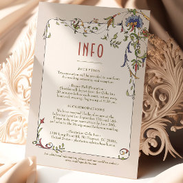 Invitación Boda Insertar Información Vintage Belle Epoche vic