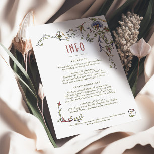 Invitación Boda Insertar Información Vintage Belle Epoche vic