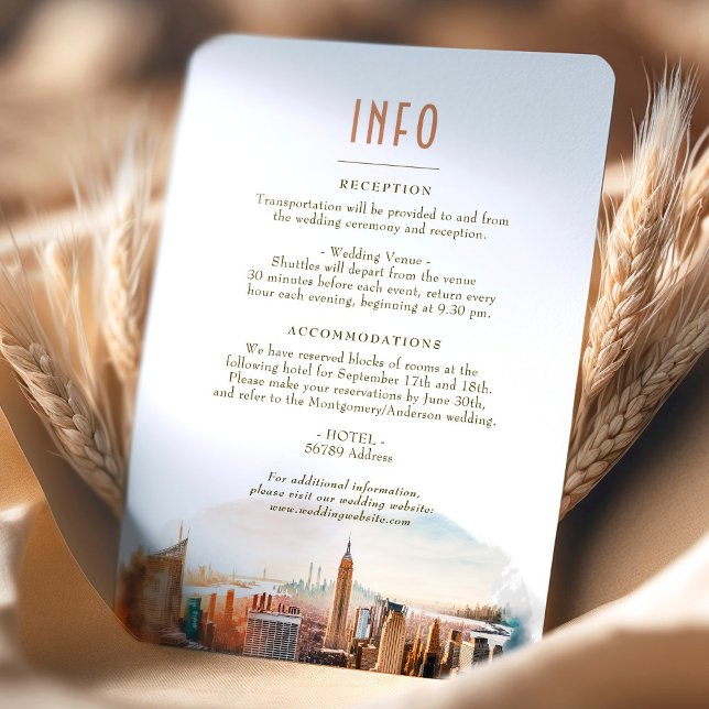 Invitación Boda Insertar información y detalles Nueva York (Subido por el creador)
