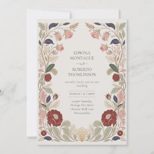 Invitación Boda inspirada en William Morris Heritage