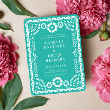 Boda inspirado en Aqua Papel Picado