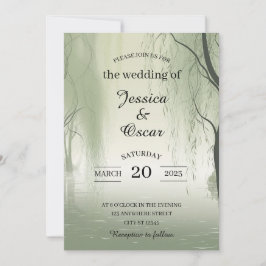 Invitación Boda inspirado en la elegancia del follaje encanta