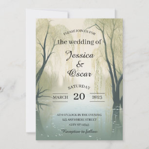 Invitación Boda inspirado en la primavera fluvial