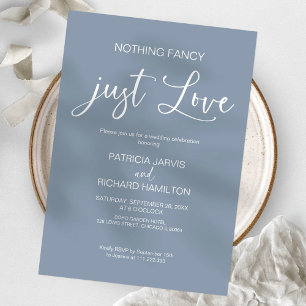 Invitación Boda Íntima Sin Adornos Solo Amor