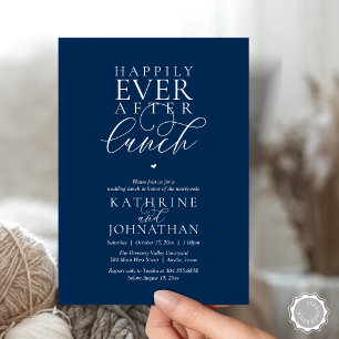 Invitación Boda íntima y elegante clase alta para almuerzo de