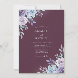 Invitación Boda Invernal Atmosférica de Morera