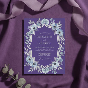 Invitación Boda Invernal Violeta Regio