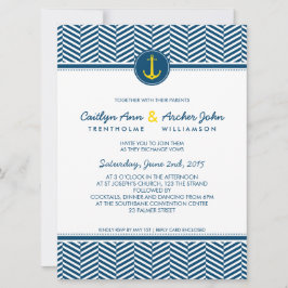 Invitación BODA INVITAR personalizado de ancla náutica monogr
