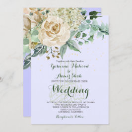 Invitación Boda islámico Bismillah Elegant Rosa púrpura