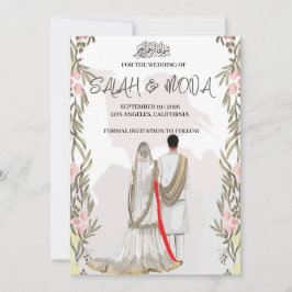 Invitación Boda islámico de Moden, nikah, walima, invitar
