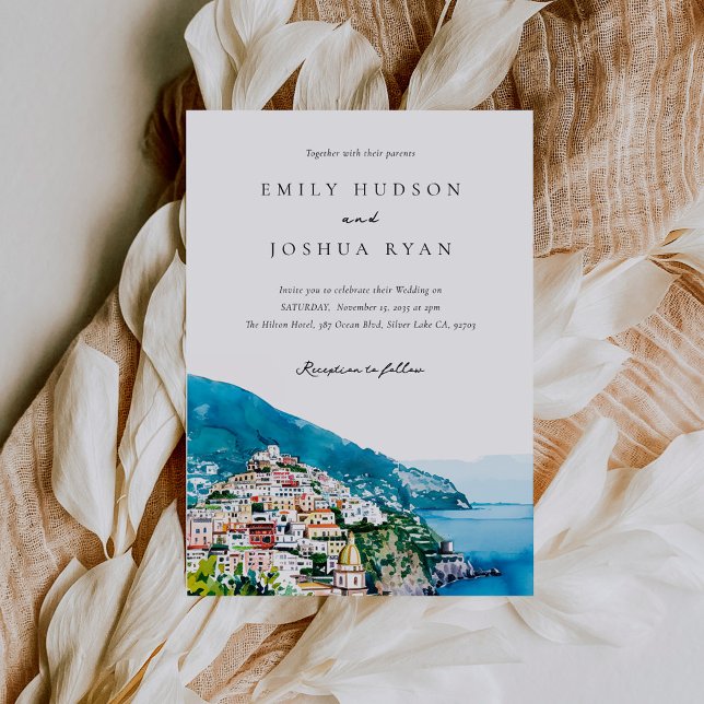 Invitación Boda italiano de la costa de Amalfi (Subido por el creador)