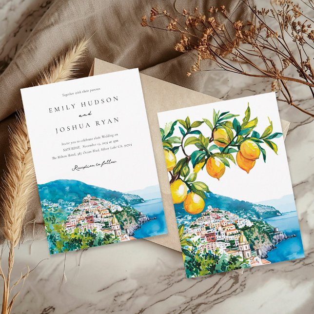 Invitación Boda italiano de la costa de Amalfi (Subido por el creador)