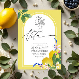 Invitación boda italiano "La Dolce Vita" Lemon y Tile