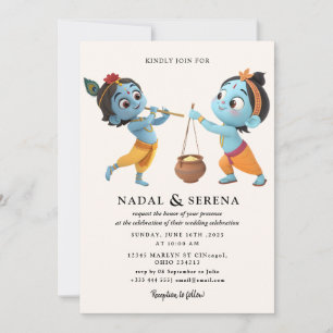 Invitación boda janmashtami