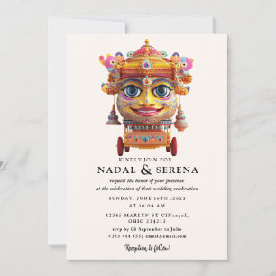 Invitación boda janmashtami