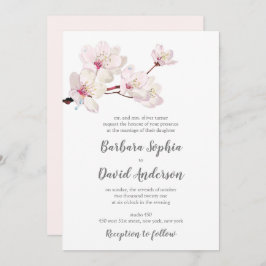 Invitación Boda japonés Cherry Blossom Sakura