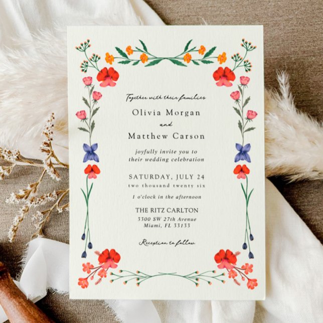 Invitación Boda Jardín Botánico de Flor Silvestre (Subido por el creador)