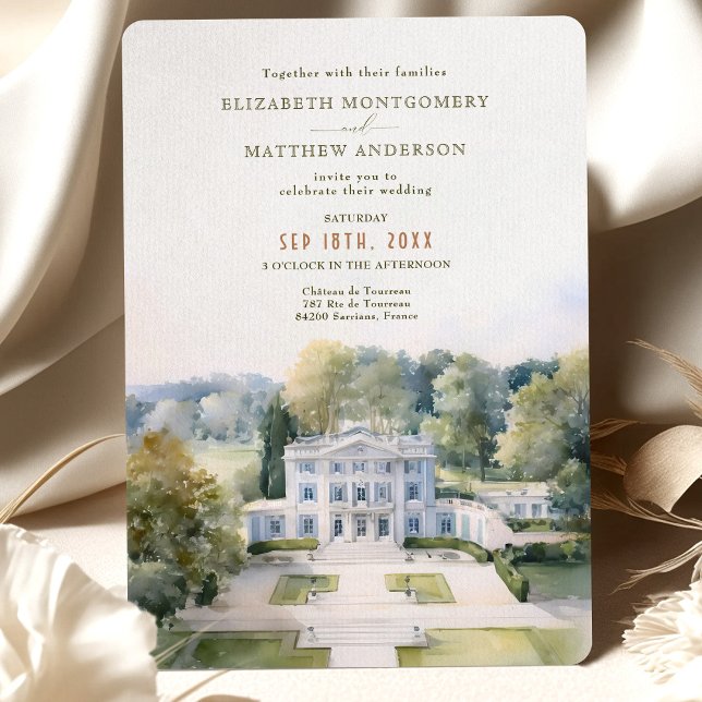 Invitación Boda Jardín Chateau de Tourreau Provence (Subido por el creador)