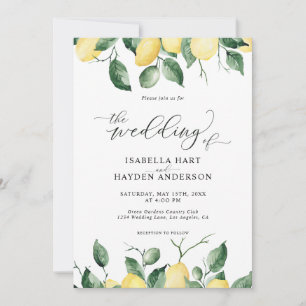 Invitación Boda Jardín de frutas de verano de los Lemones Ama