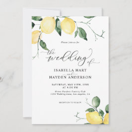 Invitación Boda Jardín de frutas de verano de verano de Lemon