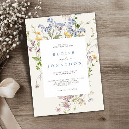 Invitación Boda Jardín de la Flor Silvestre de primavera de b