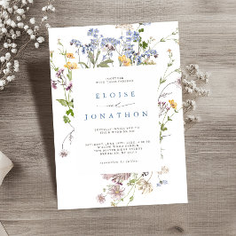 Invitación Boda Jardín de la Flor Silvestre de primavera de b