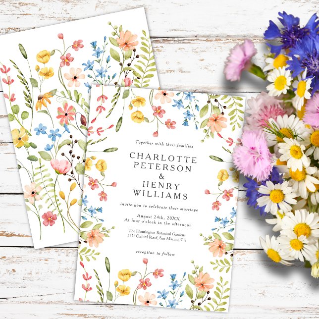 Invitación Boda Jardín de Verano de Flor Silvestre Meadow (Subido por el creador)