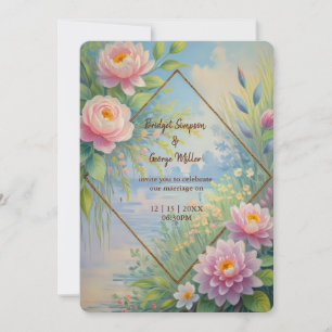 Invitación Boda Jardín Dreamy Lakeside