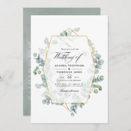 Invitación Boda Jardín Eucalyptus Geométrica