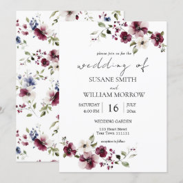 Invitación Boda Jardín Floral Elegante