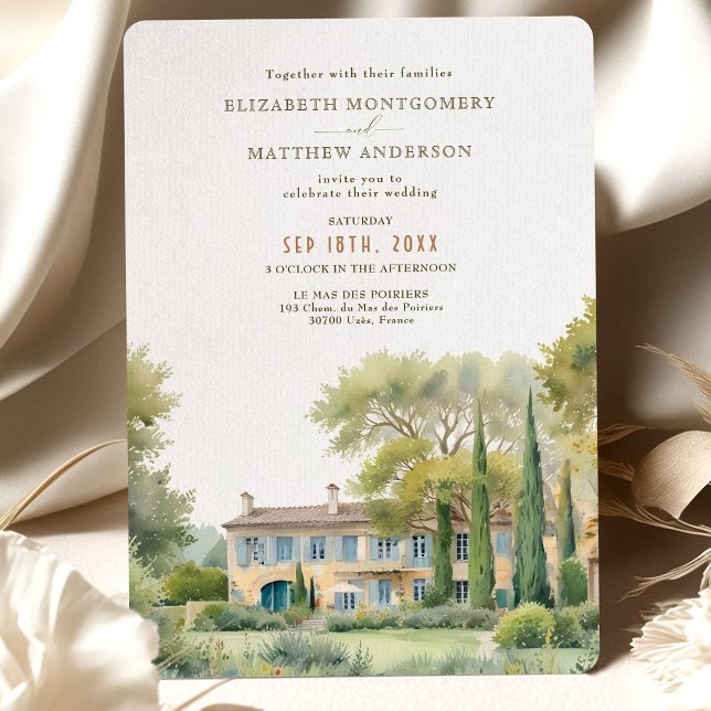 Invitación Boda Jardín Le Mas des Poiriers Provence (Subido por el creador)