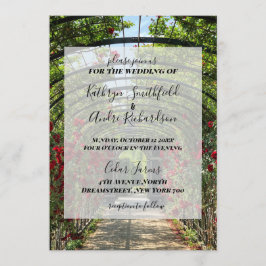 Invitación Boda Jardín Rosa