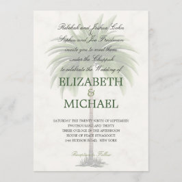 Invitación Boda judío Chuppah Elegante Palm Moderno