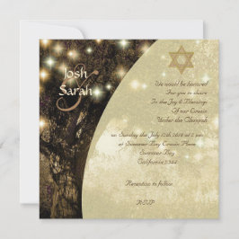 Invitación Boda judío del árbol de la vida